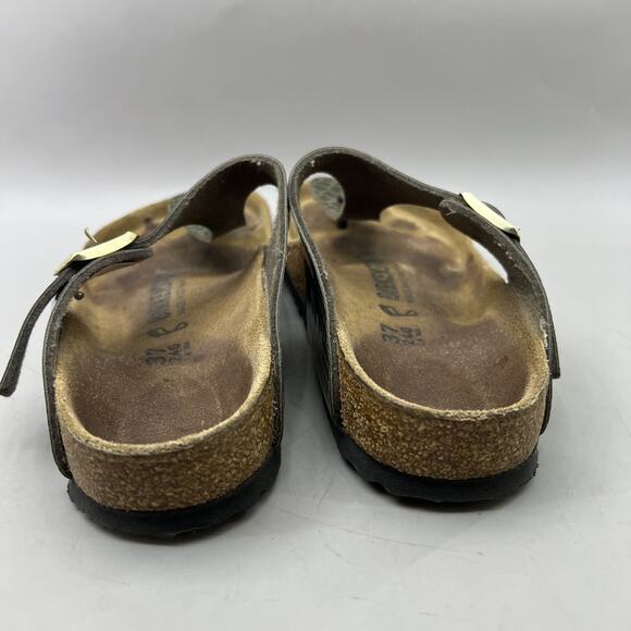 Birkenstock Gizeh Snake Print Sandals Women Size 6 Green Buckle Thong Flip Flops - Picture 4 of 8